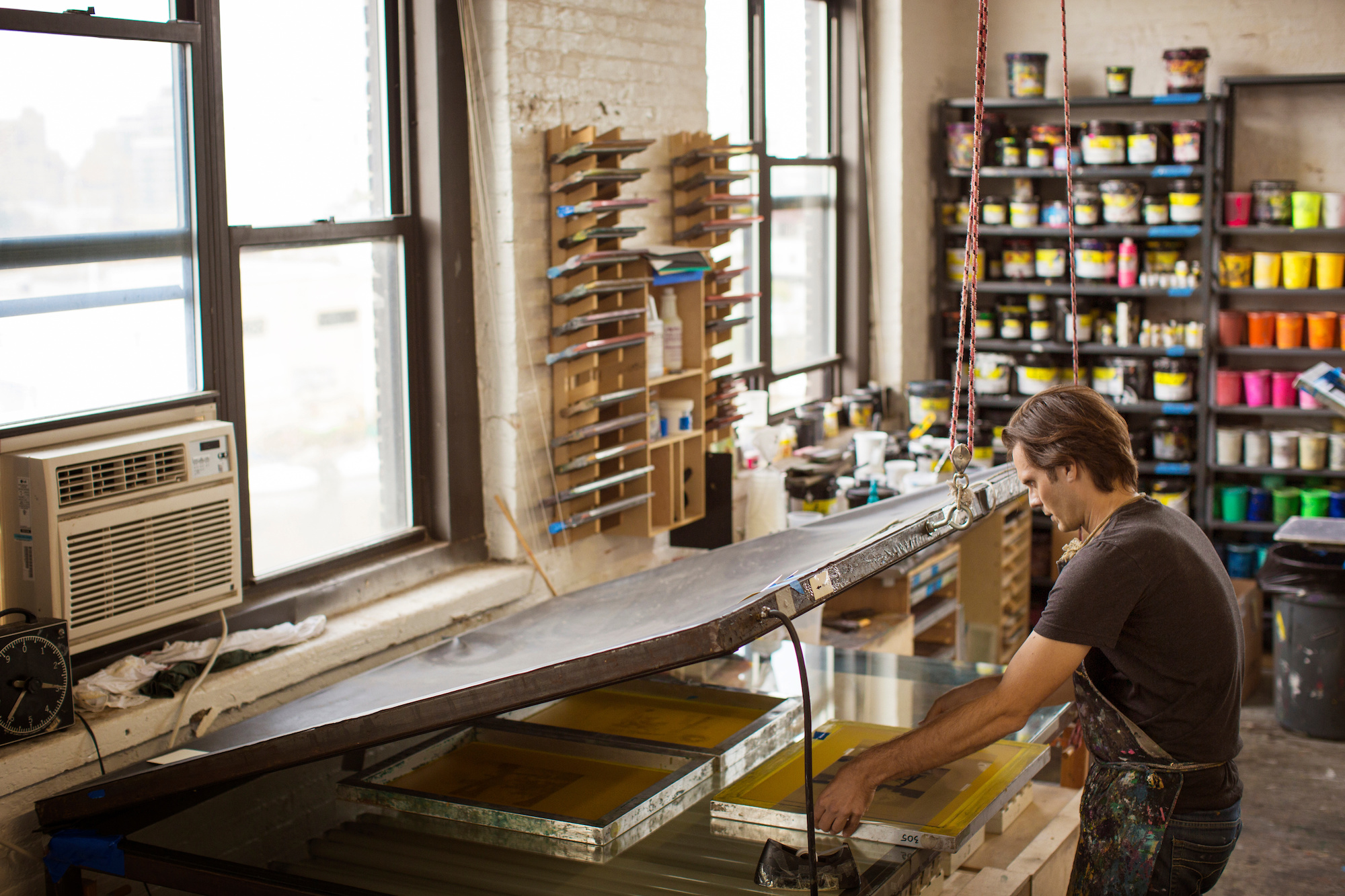 The essential tools for a screen printing workshop