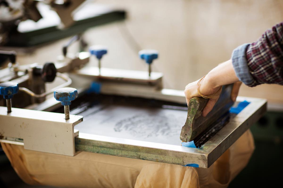 Screen printing: the ideal set-up for single-colour