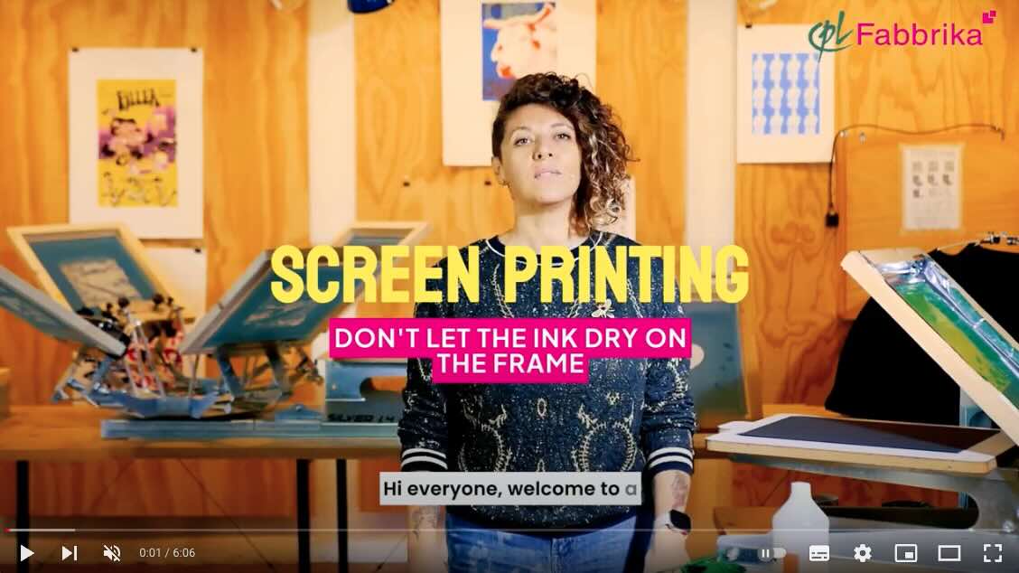 Screen Printing: Don't Let the Ink Dry on the Frame