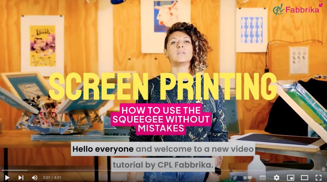 Screen Printing how to use the squeegee without mistakes